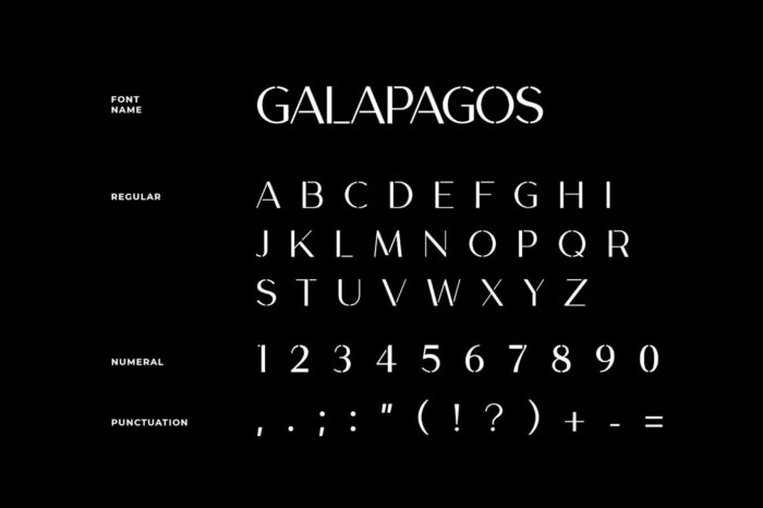 Galapagos Modern Font 2 Desigix Shop
