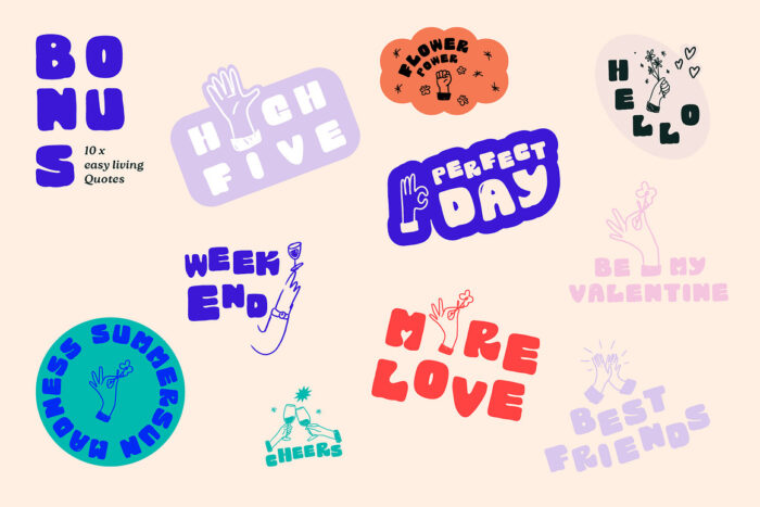 Hands Vector Illustration Set 4 Desigix Shop