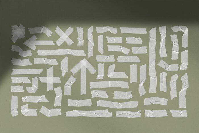 100 Masking Tape Photoshop Brushes Image 3 Desigix Shop