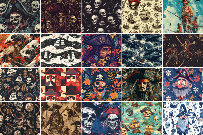 1000 Pirate Patterns Image 3 Desigix Shop