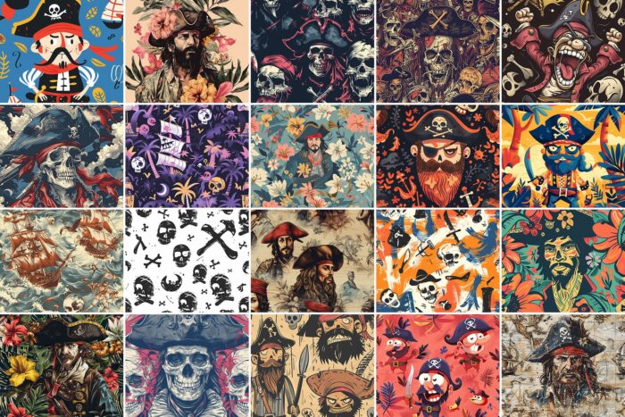 1000 Pirate Patterns Image 4 Desigix Shop