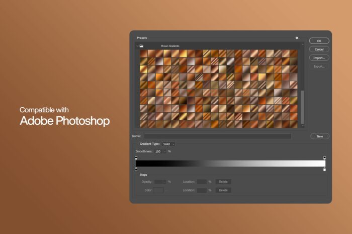 200 Brown Photoshop Gradients Image 2 Desigix Shop