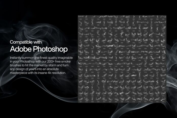 200 Smoke Photoshop Brushes Image 2 Desigix Shop