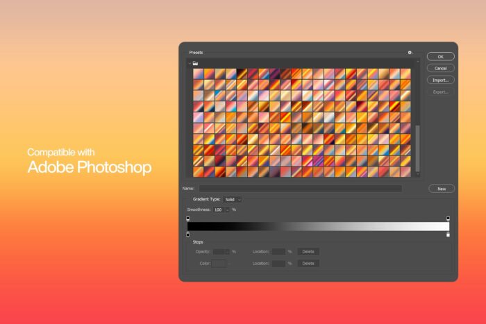 200 Sunset Photoshop Gradients Image 2 Desigix Shop