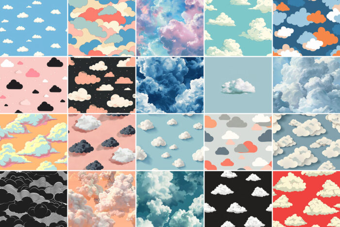 400 Cloud Patterns Image 2 Desigix Shop