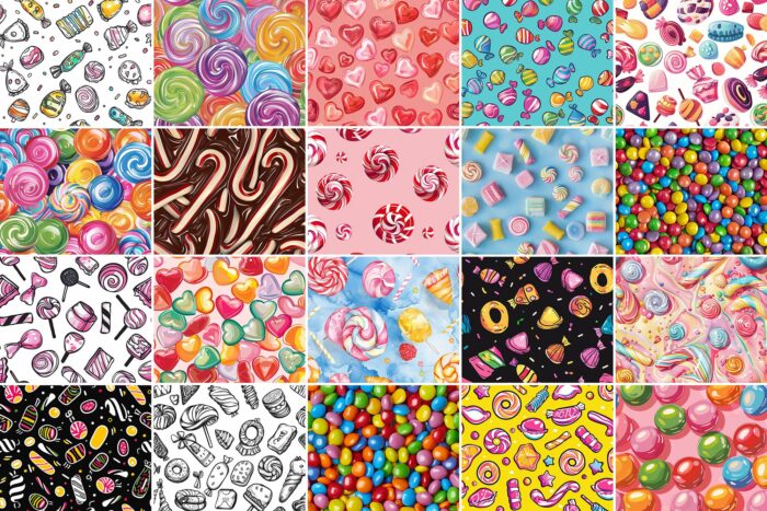 500 Candy Patterns Image 2 Desigix Shop