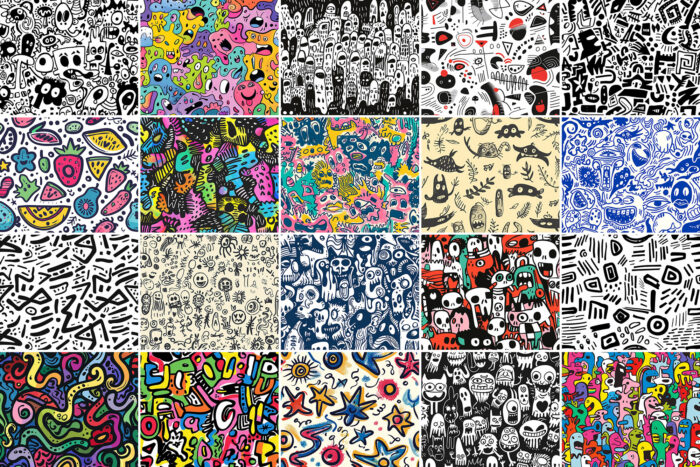 500 Doodle Patterns Image 2 Desigix Shop