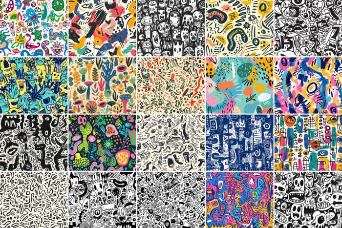 500 Doodle Patterns Image 3 Desigix Shop