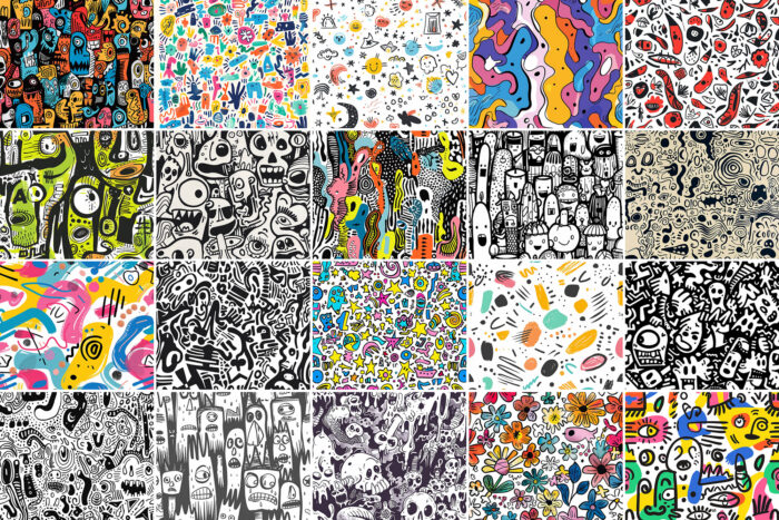 500 Doodle Patterns Image 4 Desigix Shop