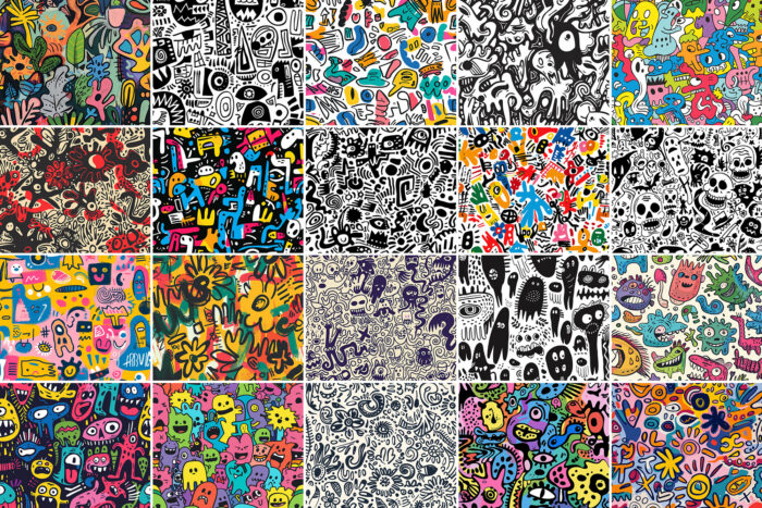 500 Doodle Patterns Image 5 Desigix Shop