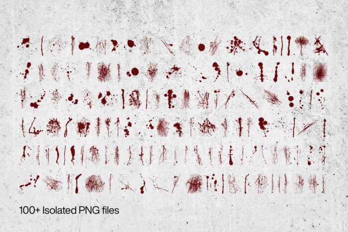 free blood textures png transparent background 02 Desigix Shop
