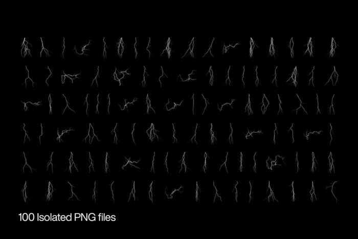 free lightning bolt png textures 02 Desigix Shop