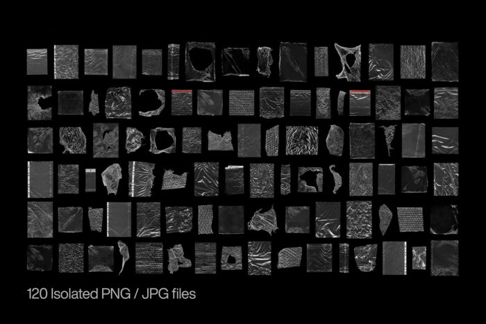 free plastic wrap textures png transparent background 02 Desigix Shop