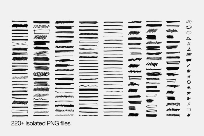 free redaction textures png transparent background 02 Desigix Shop