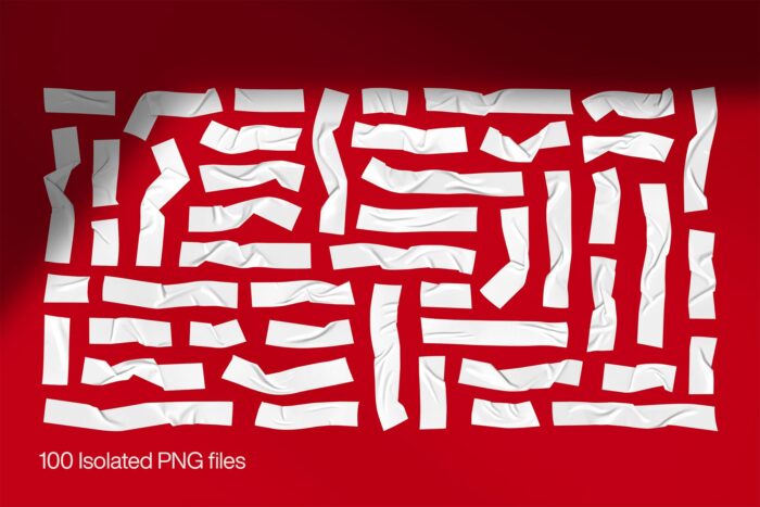 free white duct tape png textures 02 Desigix Shop