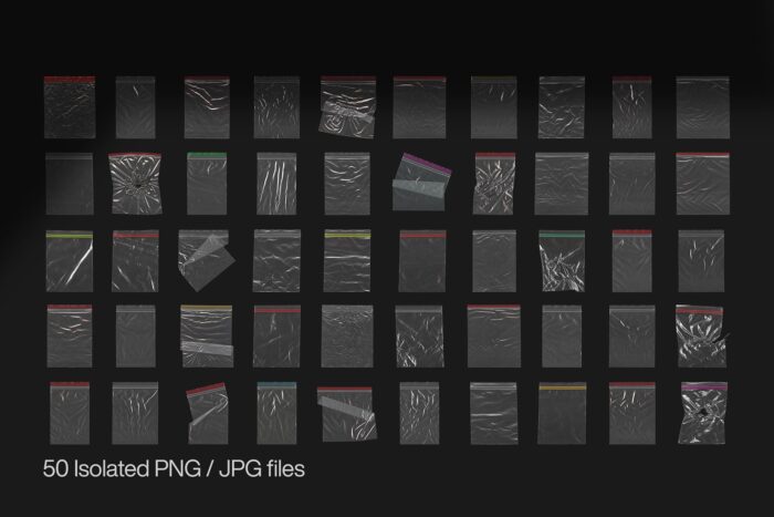 free ziplock plastic bag textures png transparent background 03 Desigix Shop